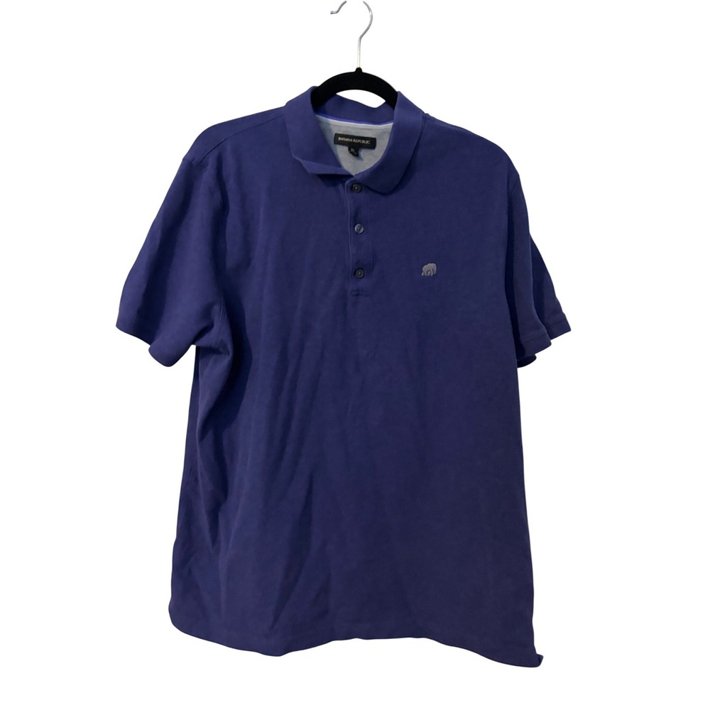 Banana Republic‎ Men's Purple Polo Shirt Elephant Logo Size XL